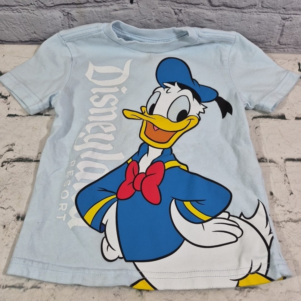 Donald Duck retro blue t-shirt from Disneyland Resort 2025 release Child's 4